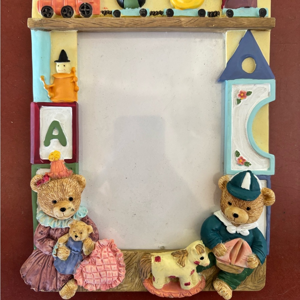 Colorful Teddy Bear Picture Frame | 4X6”